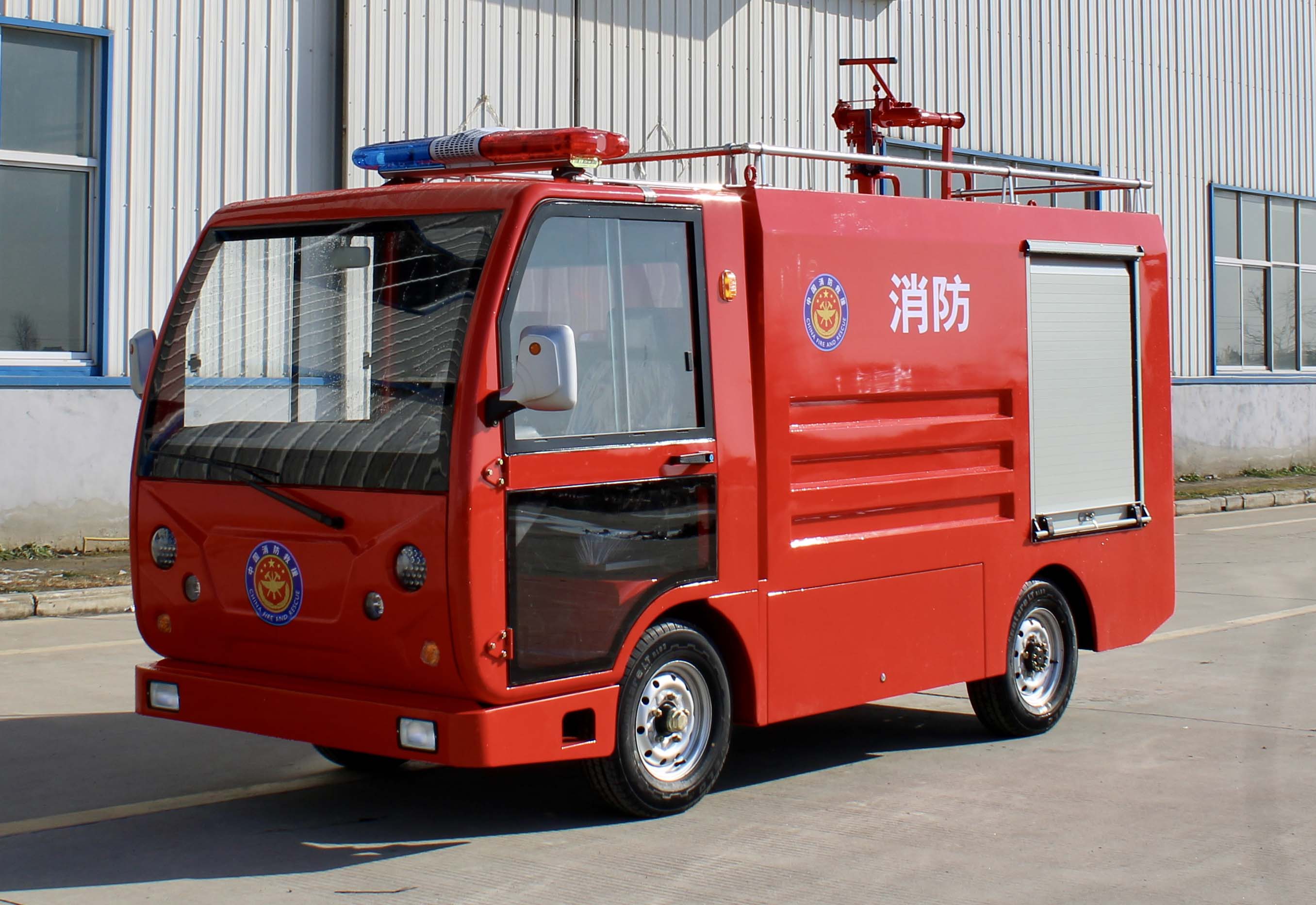 两座电动消防车（L907A）